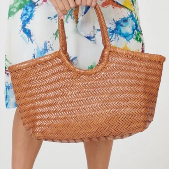 Dragon Diffusion Handbags - DRAGON DIFFUSION NANTUCKET BIG TAN BAG